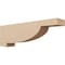 Ekena Millwork 6"W x 36"D x 12"H Thin Alpine Rough Cedar Woodgrain TimberThane Corbel, Primed Tan CORUR06X36X12ALPRCPR - alternate 1